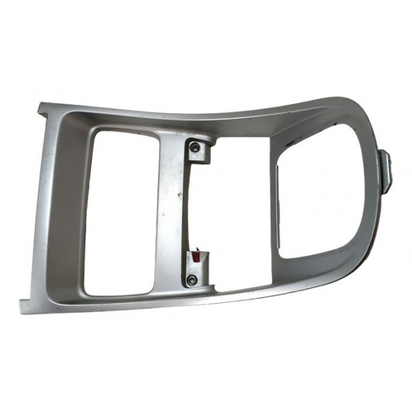 Moldura Central Inferior Painel Prata Peugeot 307 A6462