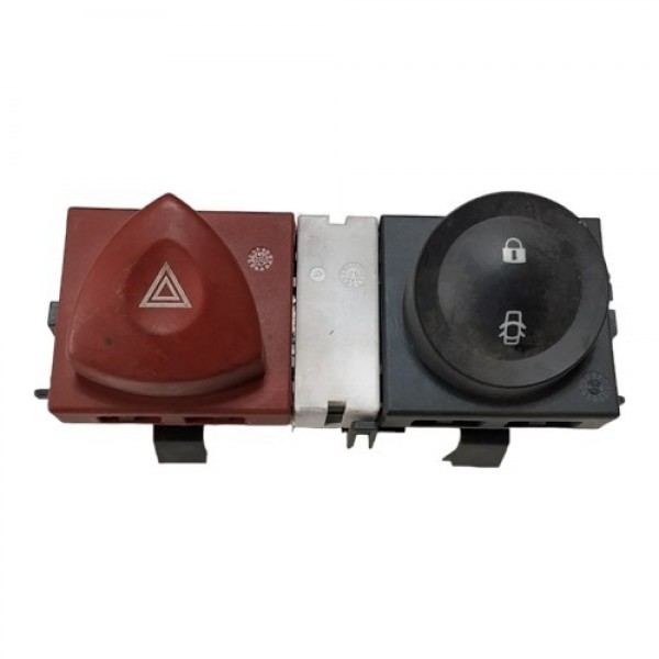 Botão Pisca Alerta Trava  Megane 2006/13 8200407415 A3613