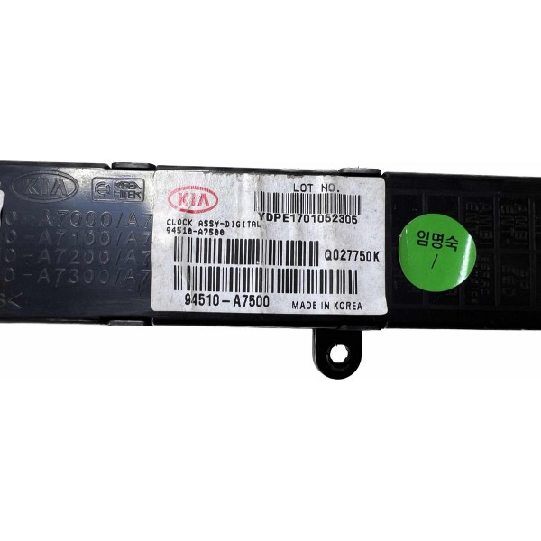 Relógio Digital Painel Kia Cerato 94510a7500 2017 18 19 20