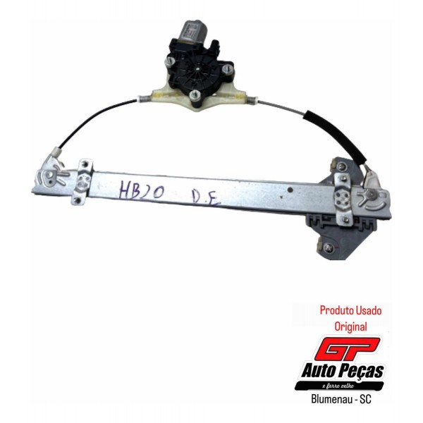 Motor Máquina De Vidro Dianteira Esquerda Hb20 2012 A 2019