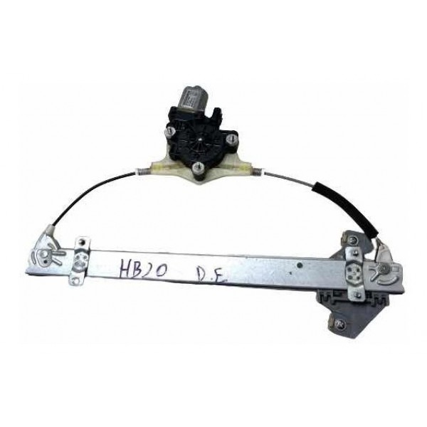 Motor Máquina De Vidro Dianteira Esquerda Hb20 2012 A 2019