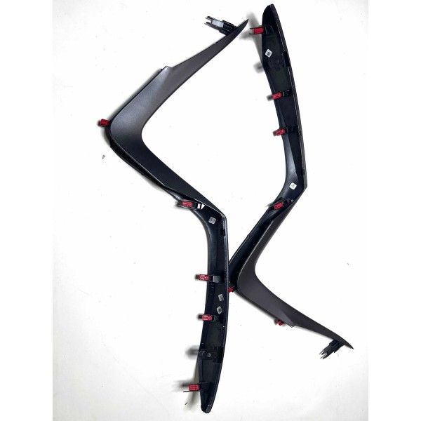Par Moldura Friso Central Painel Toyota Yaris 2017 Até 2022