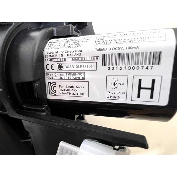 Botão Start Stop Com Moldura Toyota Yaris 2018 Até 2023