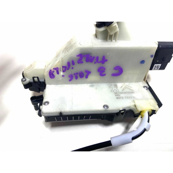 Fechadura Porta Traseira Direita Citroen C3 2016 Original