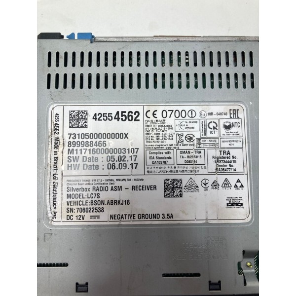 Radio Asm Receiver LG Chevrolet Spin 2017 Original