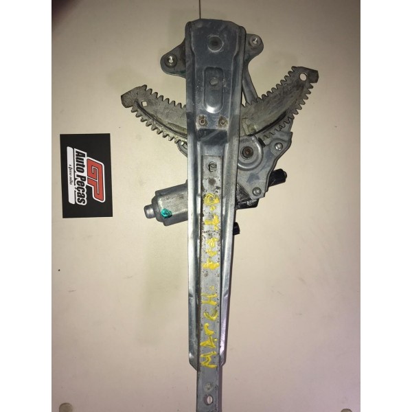 Maquina Vidro Traseiro Direito Nissan March 2012 Original