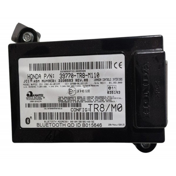 Modulo Bluetooth Honda Civic 1.8 G9 12/16 B5396 39770tr8m110