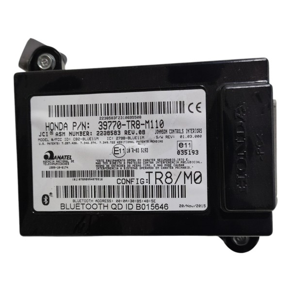 Modulo Bluetooth Honda Civic 1.8 G9 12/16 B5396 39770tr8m110